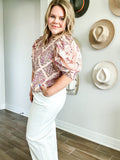 Blushing Vintage Top