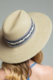 Indigo Straw Hat