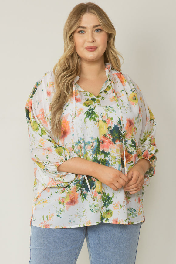 Floral Gia Top - Extended Sizes