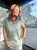 On The Go Sage Dress
