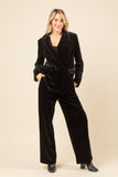 Black Velvet Pant