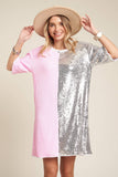 Half Hearted Sequin Mini Dress