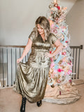 Golden Holiday Dress