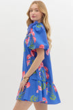 Cobalt Floral Mini