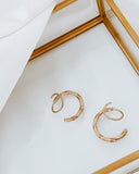 Elk Twist Hoop Earrings