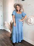 Chambray Midi Dress