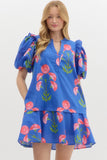 Cobalt Floral Mini