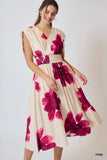 Bloom Midi Dress - Pink