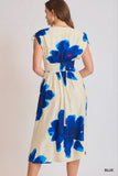 Bloom Midi Dress - Blue