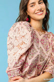 Blushing Vintage Top