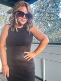 Charcoal Midi Tank Dress