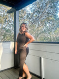 Charcoal Midi Tank Dress