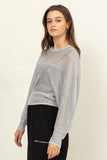 Sheer For It Silver Sweater