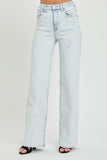 Acid Wash Wide Leg Jean