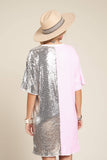 Half Hearted Sequin Mini Dress