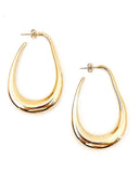 Oversized Teardrop Hoop Earrings