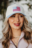 American Flag Vintage Trucker Hat