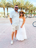White Strapless Tiered Dress RESTOCK