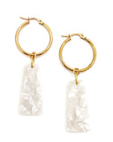 Callum Charm Hoop Earrings