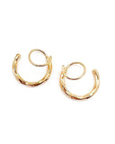 Elk Twist Hoop Earrings