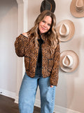 LEOPARD QUILTED JACKET