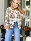 Vintage Floral Tapestry Jacket