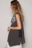 Boheme Pearl Vest Charcoal Blue