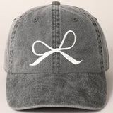 Bow Embroidered Hat