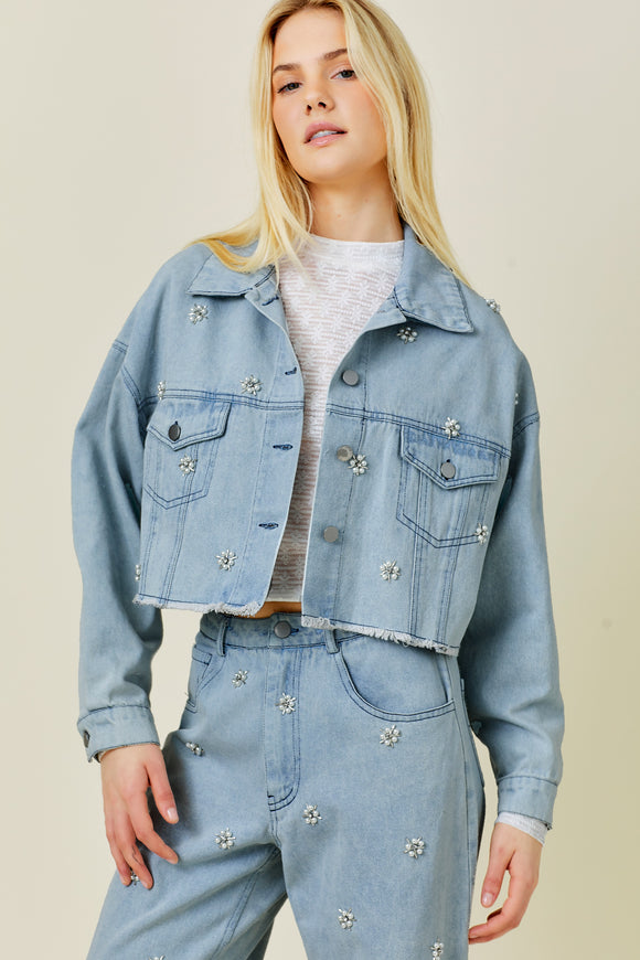 Bejeweled Denim Jacket