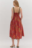 Autumn Meadows Scalloped Dress