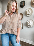 Stripes + Swoops Button Down