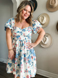 Forever Young Blue Floral Dress