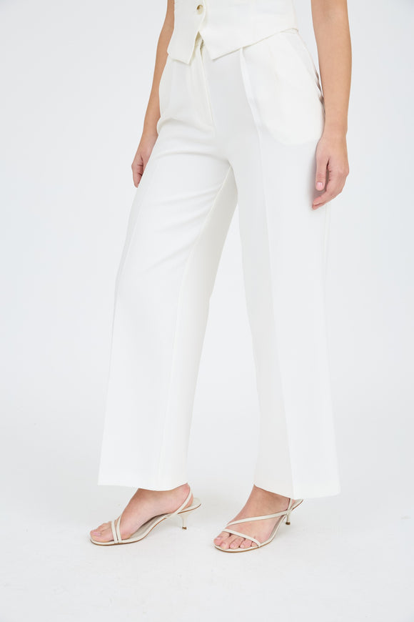 Classic White Trousers