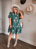 Evergreen Blooms Dress