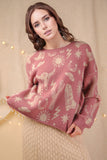 Western Sky Sweater - Mauve