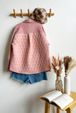 Blush Quilted Oversized Jacket