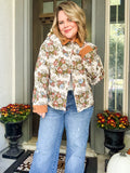 Vintage Floral Tapestry Jacket