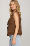 Leopard Washed Vest