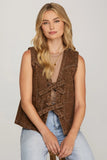Leopard Washed Vest