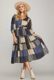 Indigo Patch Dress