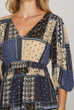 Indigo Patch Dress