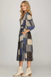 Indigo Patch Dress