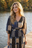 Indigo Patch Dress