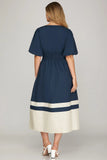 Navy Clara Dress