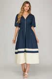 Navy Clara Dress