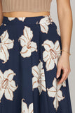 Navy Gardens Skirt