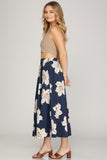 Navy Gardens Skirt