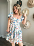 Forever Young Blue Floral Dress