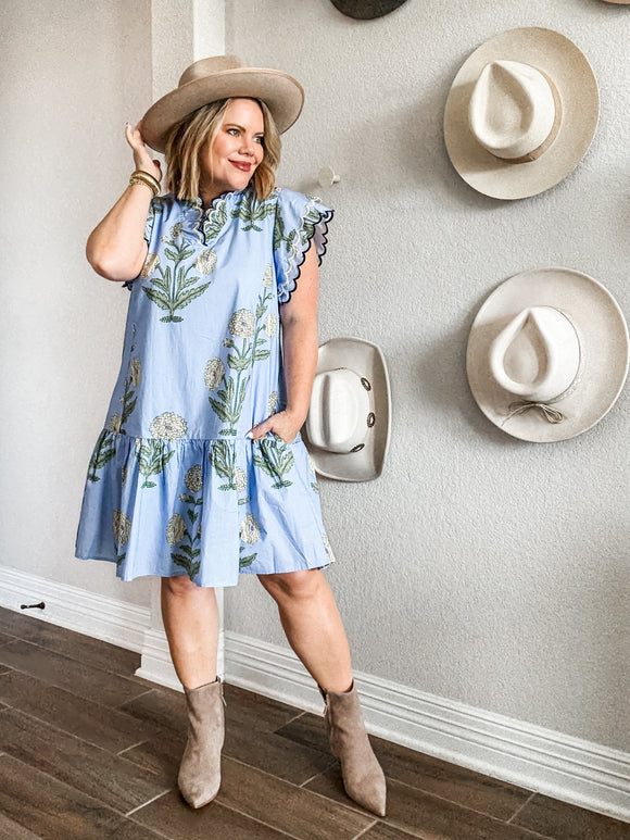 Periwinkle Garden Dress