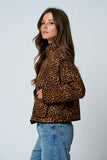 LEOPARD QUILTED JACKET